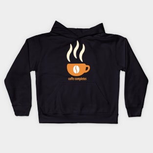 Coffee Completes Me Camping Coffee Kids Hoodie